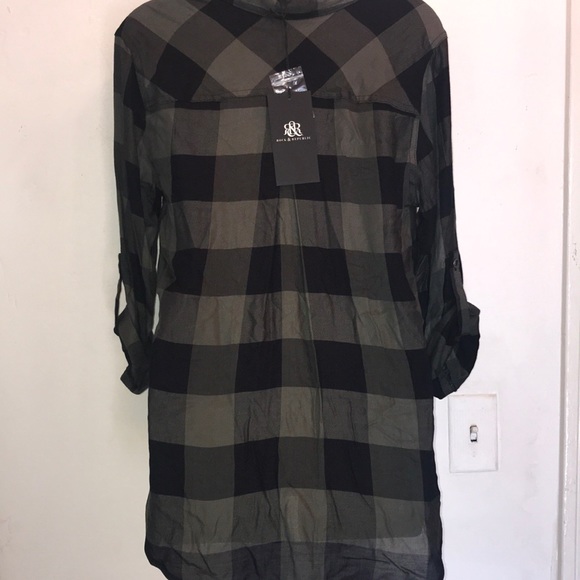 NWT Women's Rock & Republic Drapey Roll Cuff Shirt - Picture 2 of 7